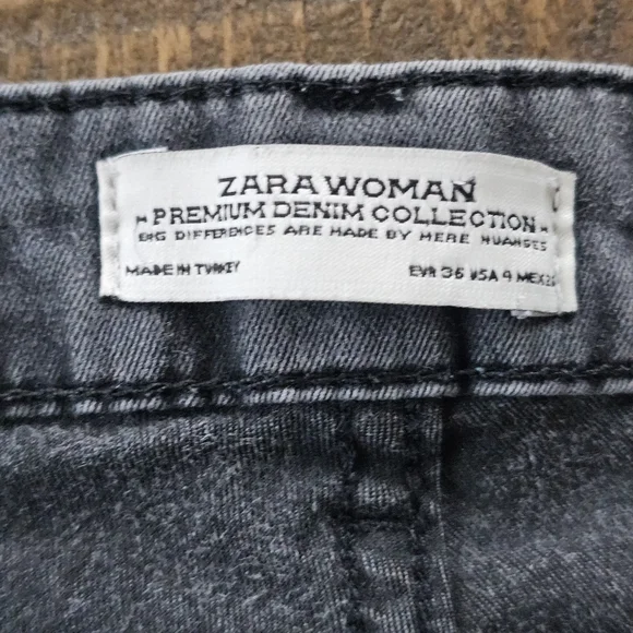 Zara Women's Skinny Jeans - Dark Gray - Picture 9 of 9